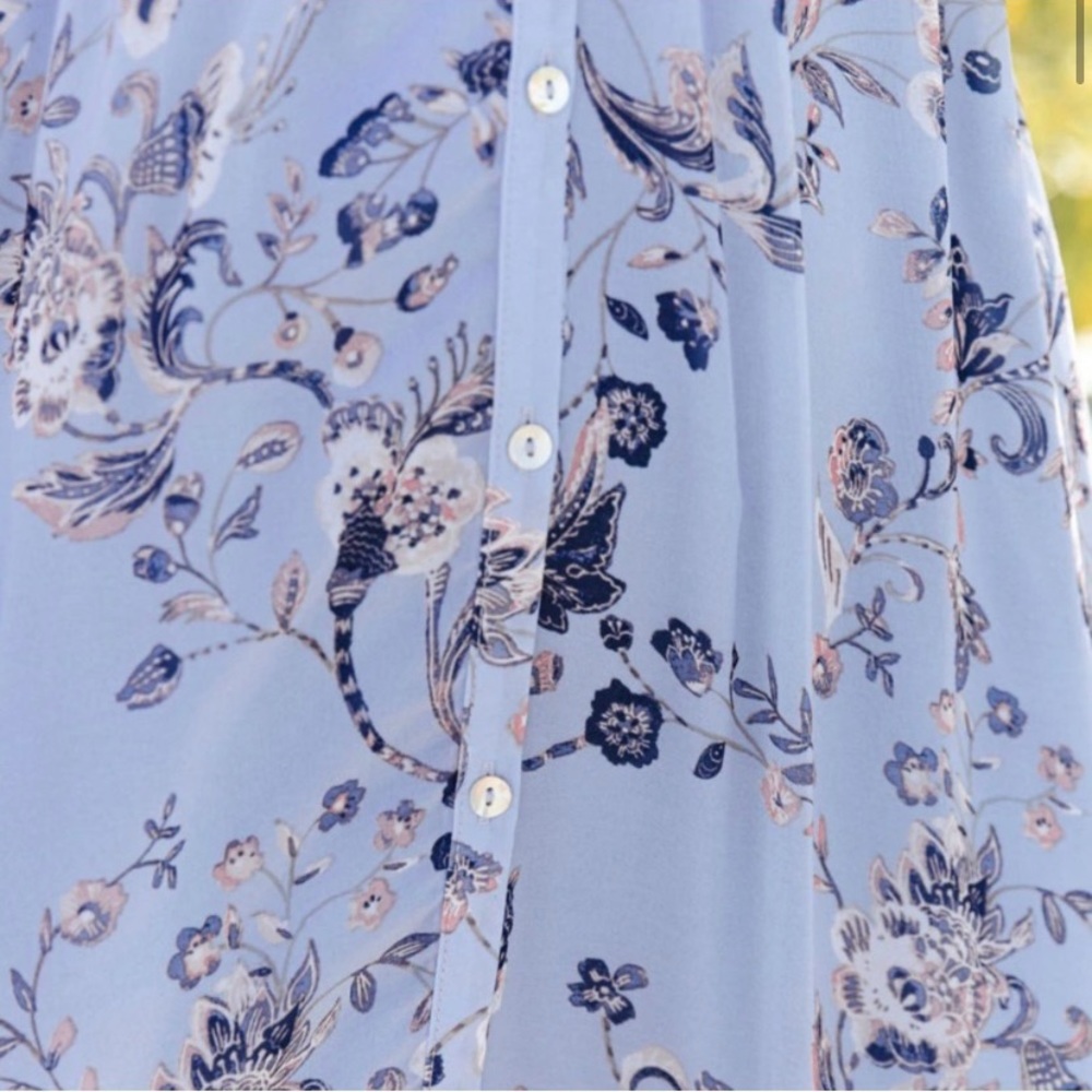 Vici Light Blue Floral Maxi Dress - Picture 3 of 3